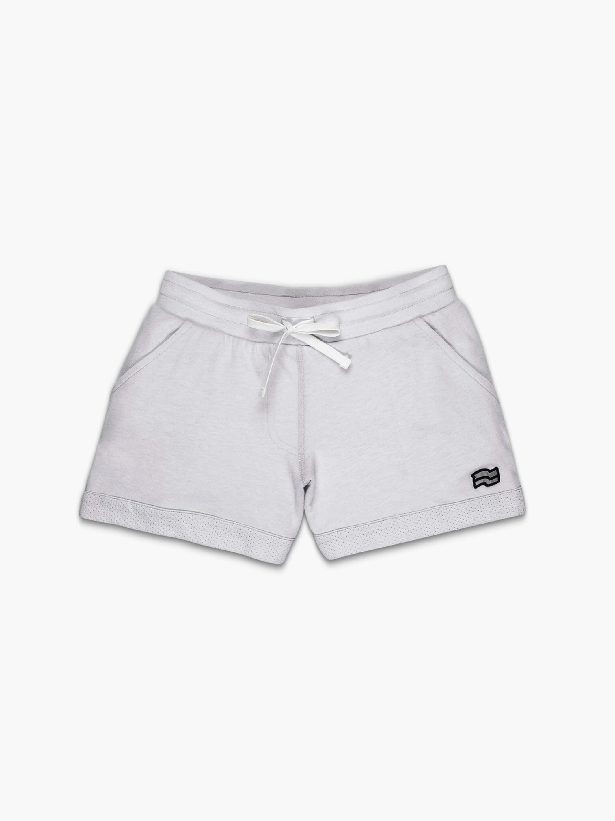 ショーツ OFF-WHITE COTTON AND VISCOSE STRIPED PATTERN SHORTS fold-athletic-gym-shorts-chalk