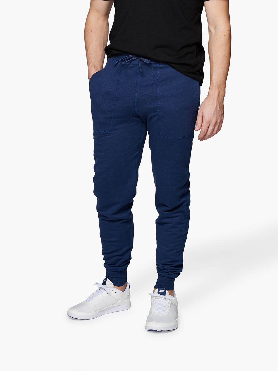 NAVY BLUE MOBIL SWEATPANTS Unisex Tapered Jogger Cut STR KE MVMNT CANADA