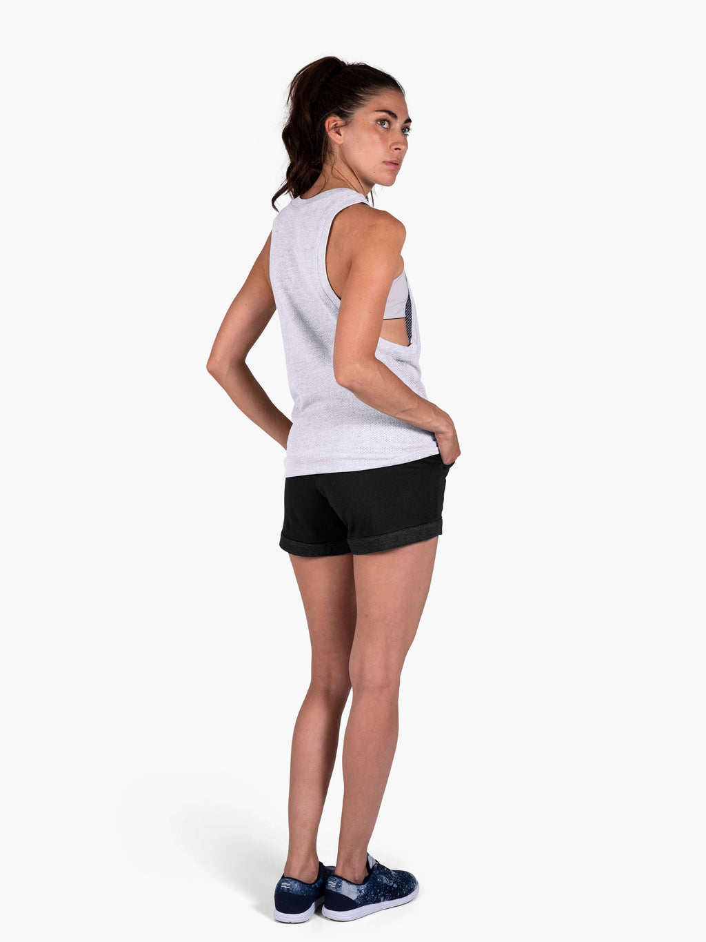 Women's Fold Gym Shorts  Phantom Jersey – STR/KE MVMNT CANADA